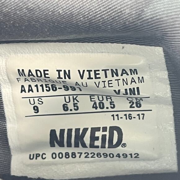 Nike Free Run 2017 Dark Grey Red Swoosh Running Shoes AA1156-991 Women's Size 9 - Picture 9 of 10